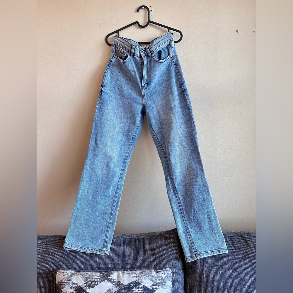 Straight Leg Light Blue Jeans from Ardene